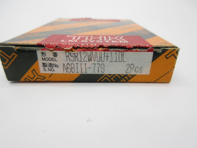 THK RSR12WVUU+110L (PKG OF 2) NSMP