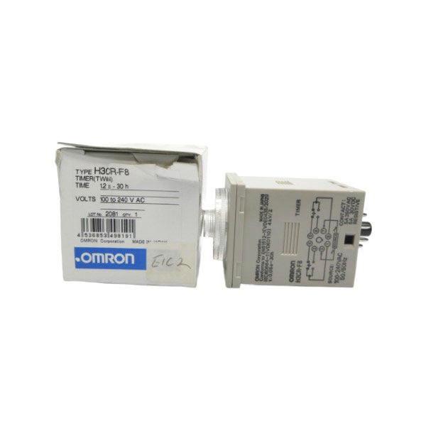 OMRON H3CR-F8 100-240VAC 1.2S-30H NSMP
