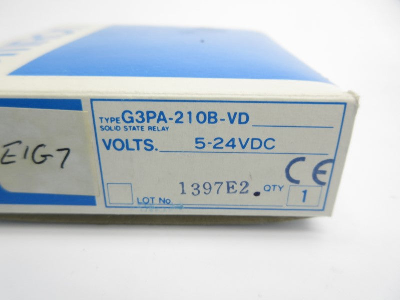 OMRON G3PA-210B-VD 5-24VDC 10A NSMP
