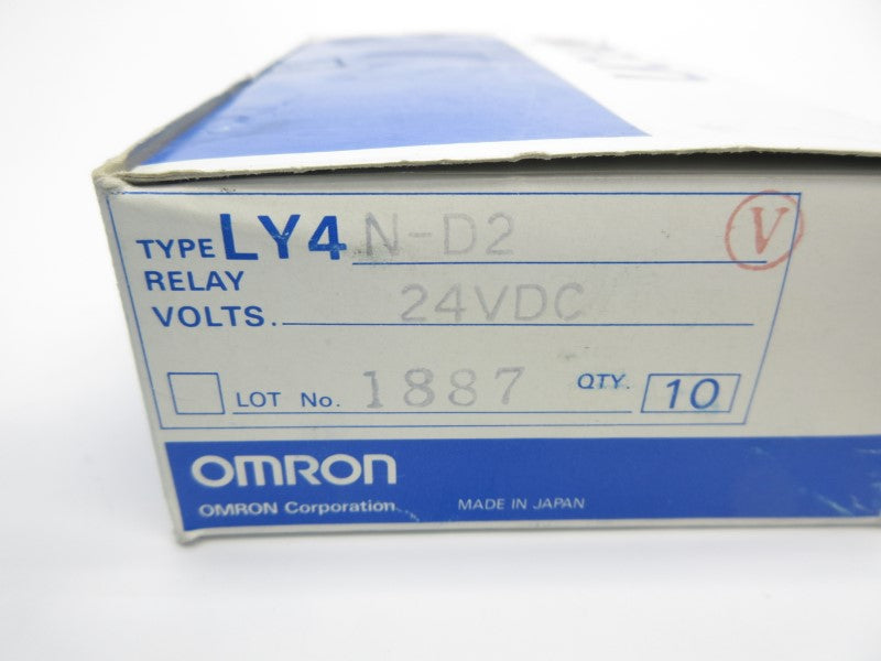 OMRON LY4N-D2 24VDC (PKG OF 10) NSMP
