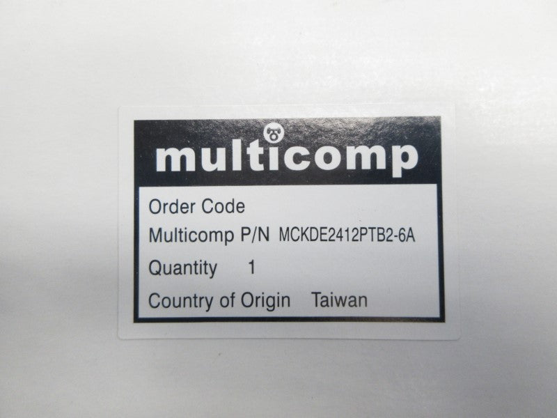 MULTICOMP MCKDE2412PTB2-6A 24VDC 0.17A NSMP