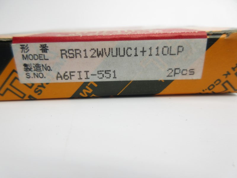 THK RSR12WVUUC1+110LP (PKG OF 2) NSMP