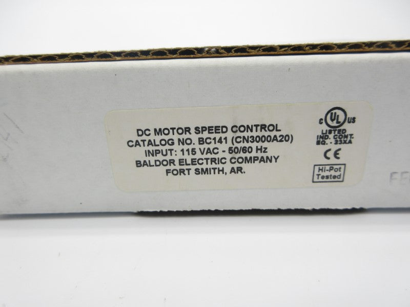 BALDOR ELECTRIC BC141 CN3000A20 115VAC NSMP