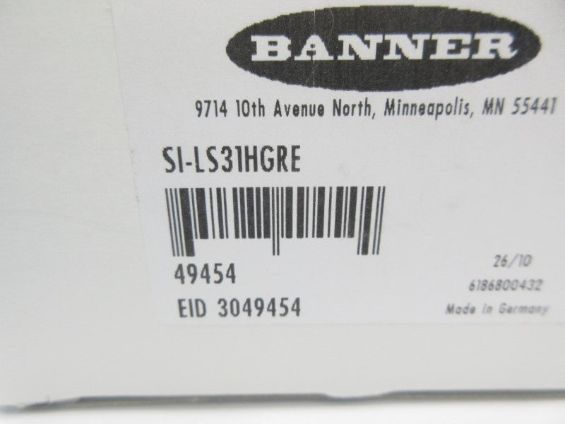 BANNER ENGINEERING SI-LS31HGRE 49454 400VAC 6A NSMP