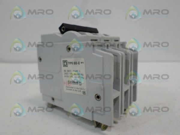 SQUARE D QO306E39 CIRCUIT BREAKER 6A UNMP