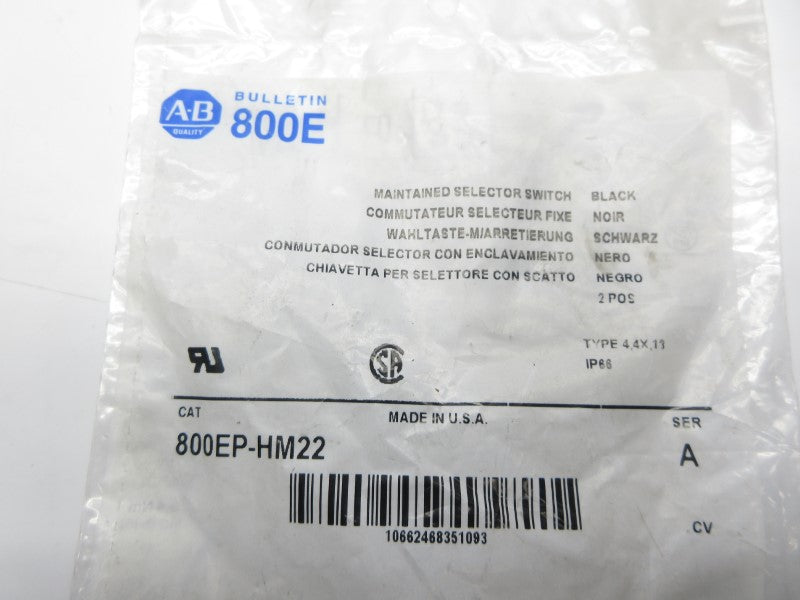ALLEN BRADLEY 800EP-HM22 SER. A NSMP