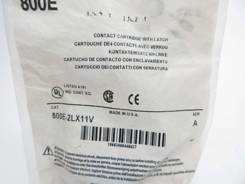 ALLEN BRADLEY 800E-2LX11V SER. A NSMP