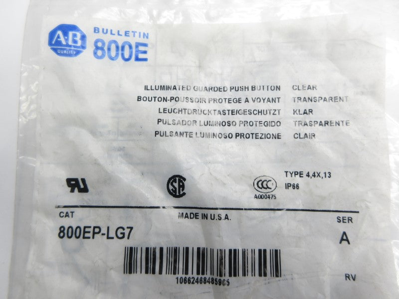 ALLEN BRADLEY 800EP-LG7 SER. A NSMP