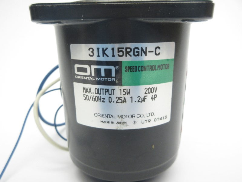 ORIENTAL MOTOR 3IK15RGN-C 200V 0.25A UNMP