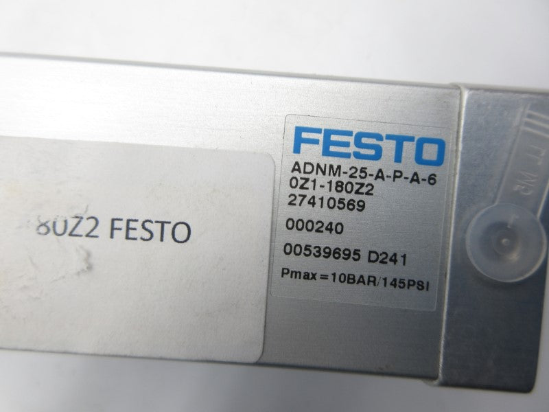 FESTO ADNM-25-A-P-A-60Z1-180Z2 00539695 145PSI NSNP