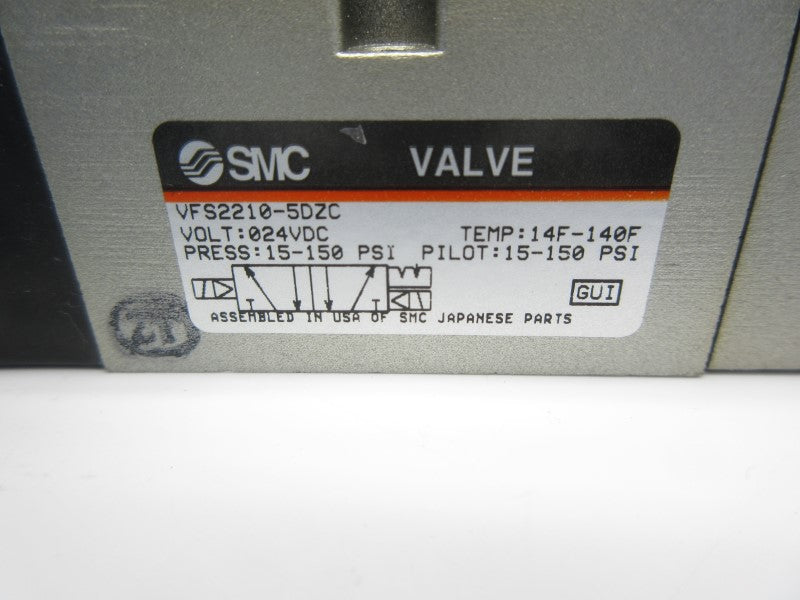 SMC VFS2210-5DZC 24VDC 150PSI NSNP