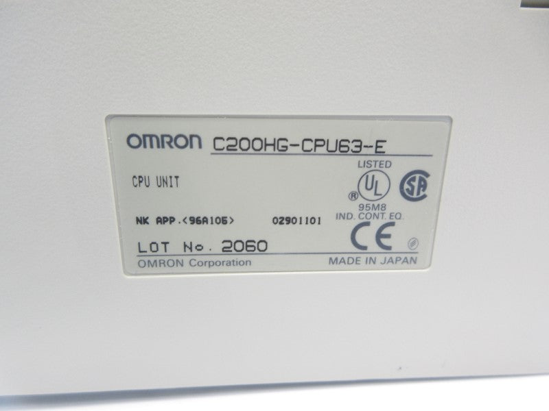 OMRON C200HG-CPU63-E NSNP