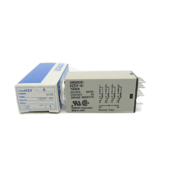 OMRON H3Y-4 120VAC 3A 60S NSMP