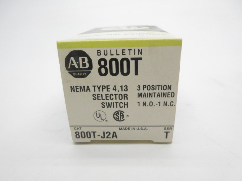 ALLEN BRADLEY 800T-J2A SER. T (BK/YL) NSMP