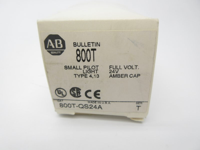 ALLEN BRADLEY 800T-QS24A SER. T 24VAC/DC (WH) NSMP