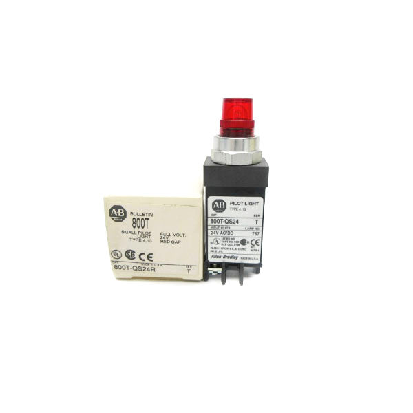 ALLEN BRADLEY 800T-QS24R SER. T 24VAC/DC (WH) NSMP