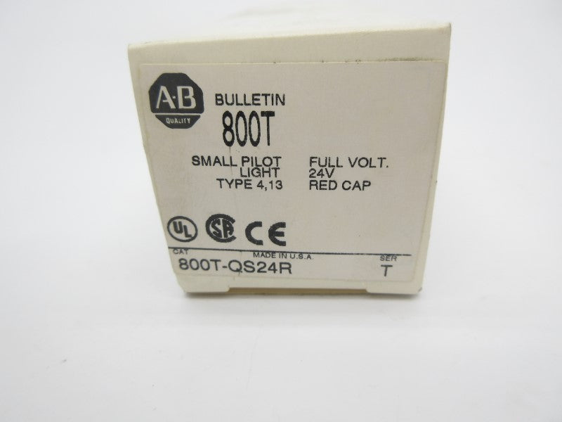 ALLEN BRADLEY 800T-QS24R SER. T 24VAC/DC (WH) NSMP