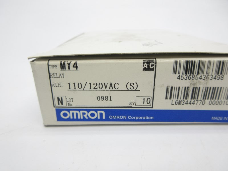 OMRON MY4 110/120VAC (PKG OF 10) NSMP