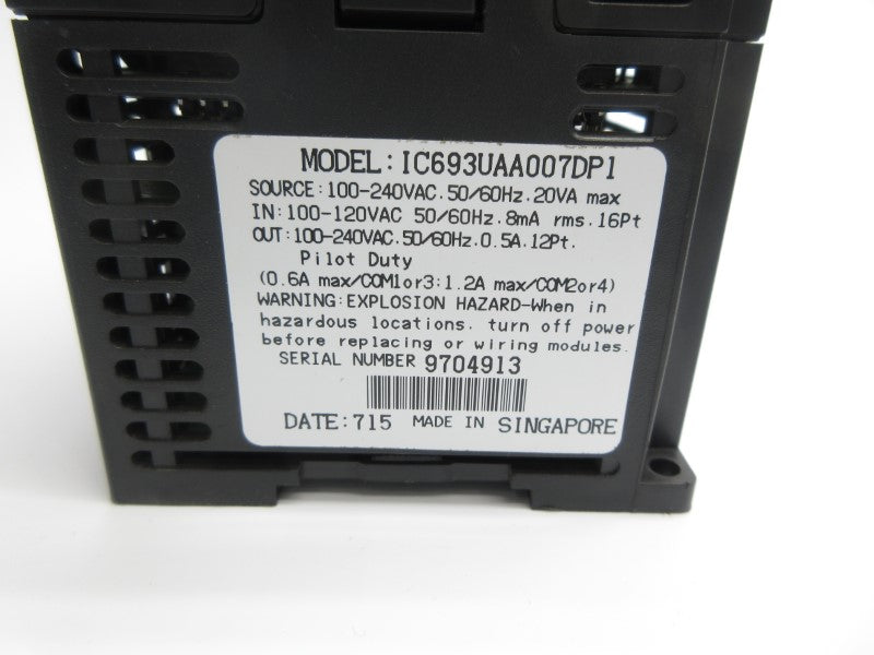 FANUC IC693UAA007DP1 100-240VAC NSNP