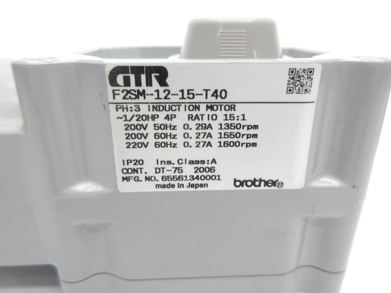 BROTHER F2SM-12-15-T40 200/220V 0.29/0.27A NSNP