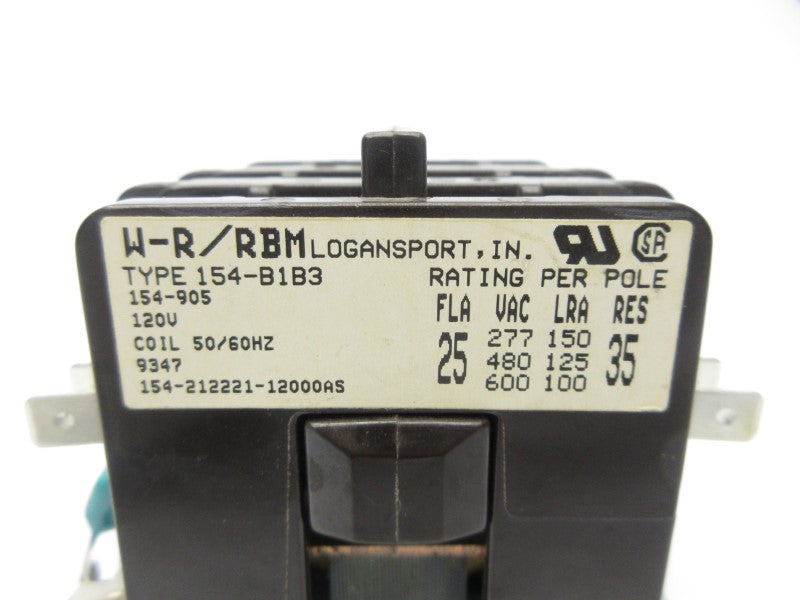 CONTACTOR 154-B1B3 120V 25A NSNP