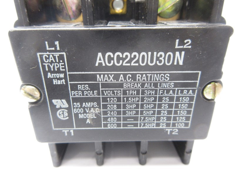 ARROW HART ACC220U30N 208-240V 35A NSNP