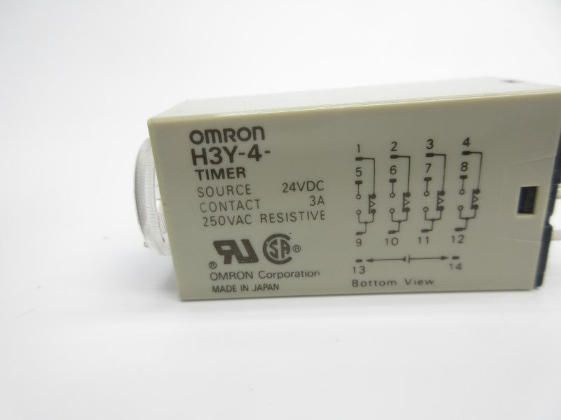 OMRON H3Y-4 24VDC 3A 0-1.0S NSNP
