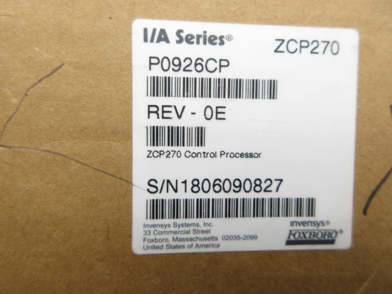 FOXBORO P0926CP REV. 0E NSMP