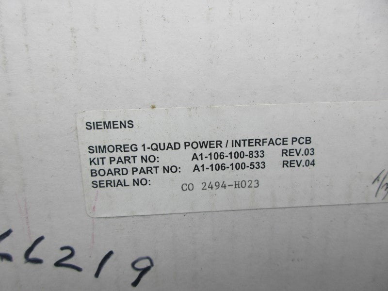 SIEMENS A1-106-100-533 REV. 04 NSMP