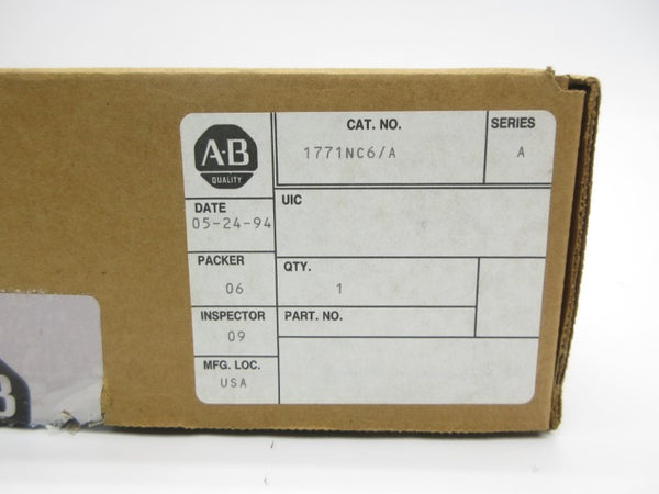 ALLEN BRADLEY 1771NC6 SER. A NSMP