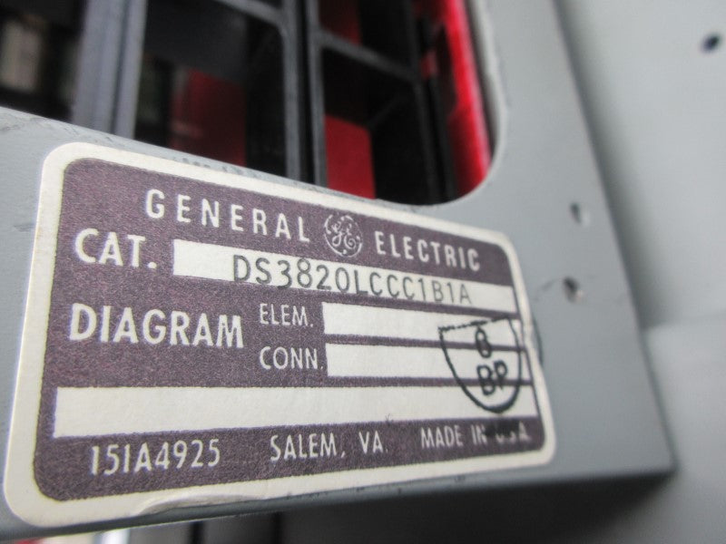 GENERAL ELECTRIC DS3820LCCC1B1A NSNP