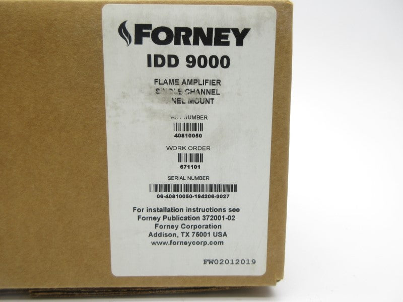 FORNEY 40810050 IDD9000 NSFS