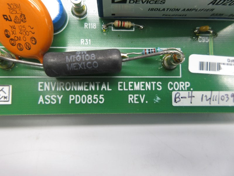ENVIROMENTAL ELEMENTS PD0855 REV. B-4 UNMP
