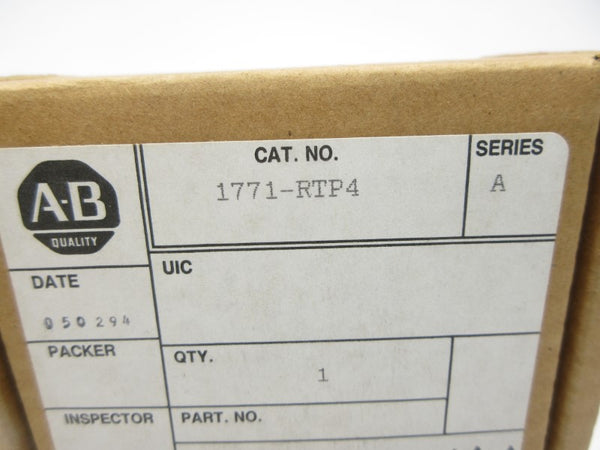 ALLEN BRADLEY 1771-RTP4 SER. A NSMP