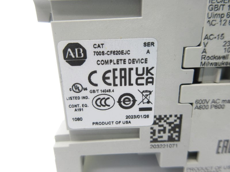 ALLEN BRADLEY 700S-CF620EJC SER. A 24VDC NSNP