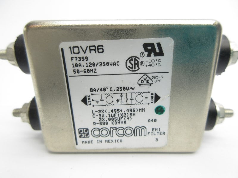 CORCOM 10VR6 120/250VAC 10A NSNP