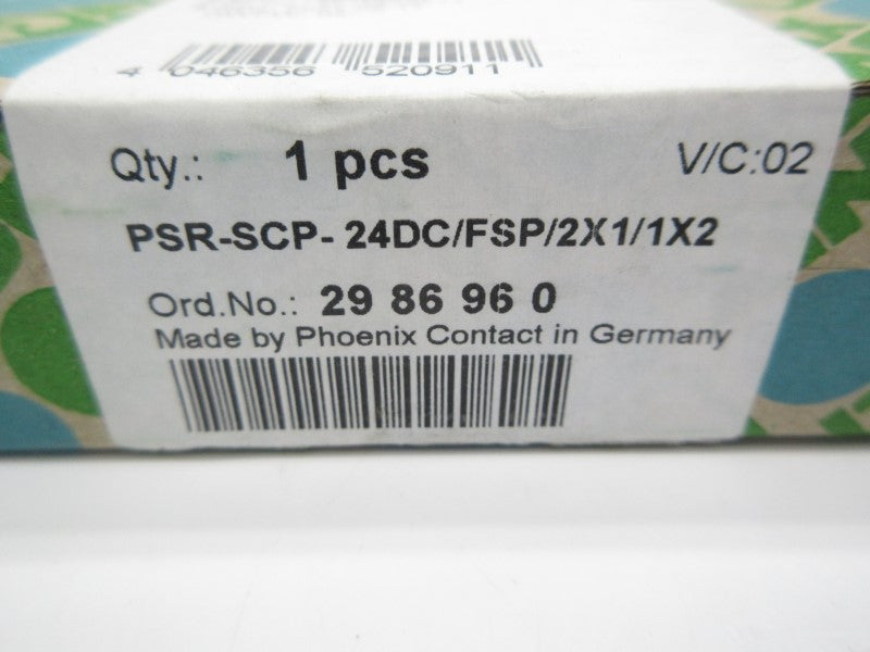 PHOENIX CONTACT PSR-SCP-24DC/FSP/2X1/1X2 2986960 NSFS