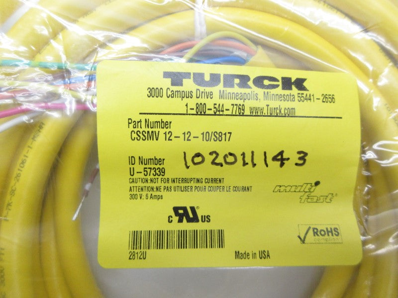 TURCK CSSMV12-12-10/S817 300V 6A NSMP