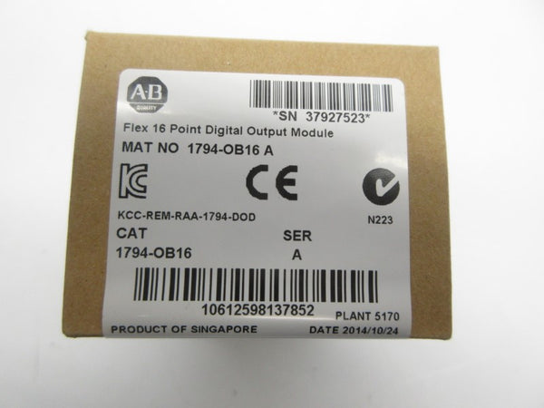 ALLEN BRADLEY 1794-OB16 SER. A DATE: 2014 NSFS