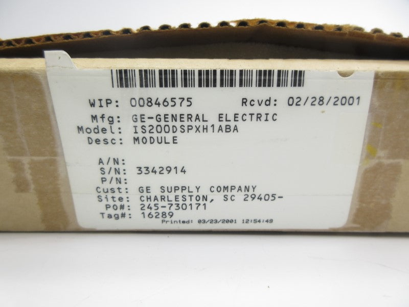 GENERAL ELECTRIC IS200DSPXH1ABA NSMP
