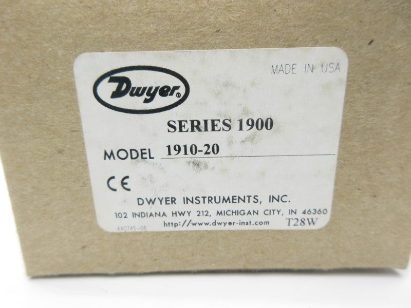DWYER 1910-20 480VAC 15A 10PSI NSMP