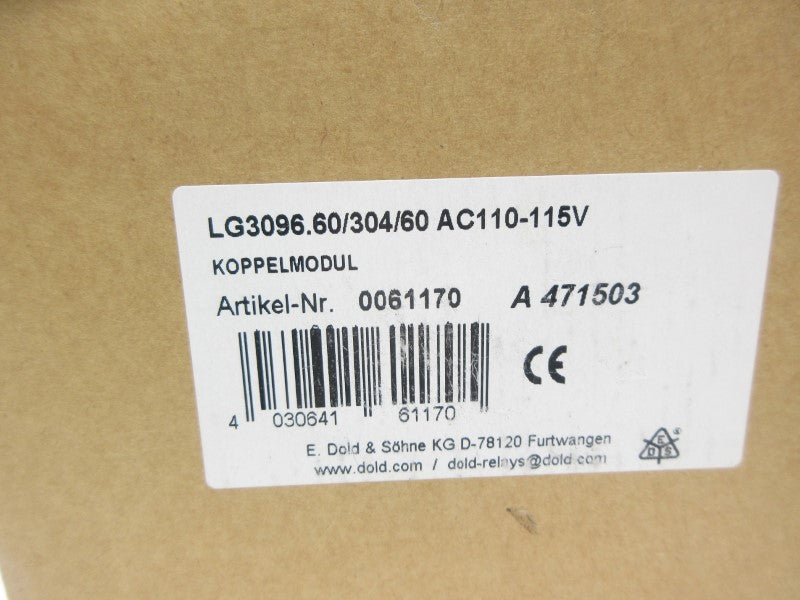 DOLD LG3096.60/304/60 0061170 110-115VAC 3A NSMP