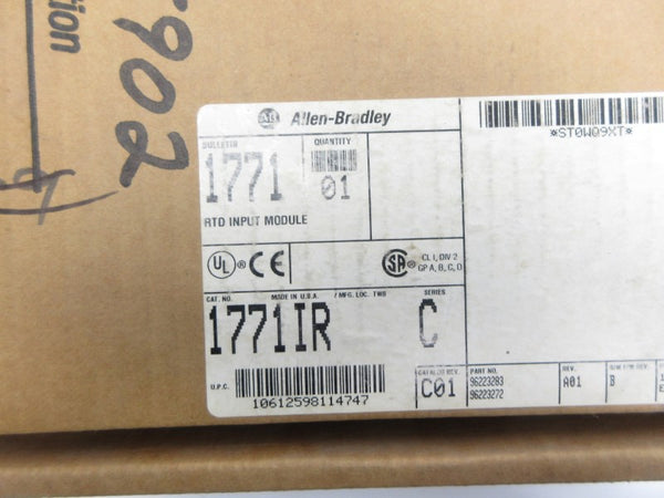 ALLEN BRADLEY 1771-IR SER. C F/W B 5VDC 0.95A REV. C01 NSMP