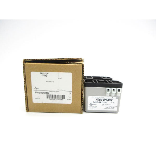 ALLEN BRADLEY 1492-REC15G SER. A 125V 15A (BR/WH) NSMP