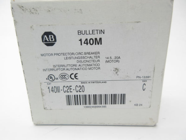ALLEN BRADLEY 140M-C2E-C20 SER. C 690V 14.5-20A NSMP