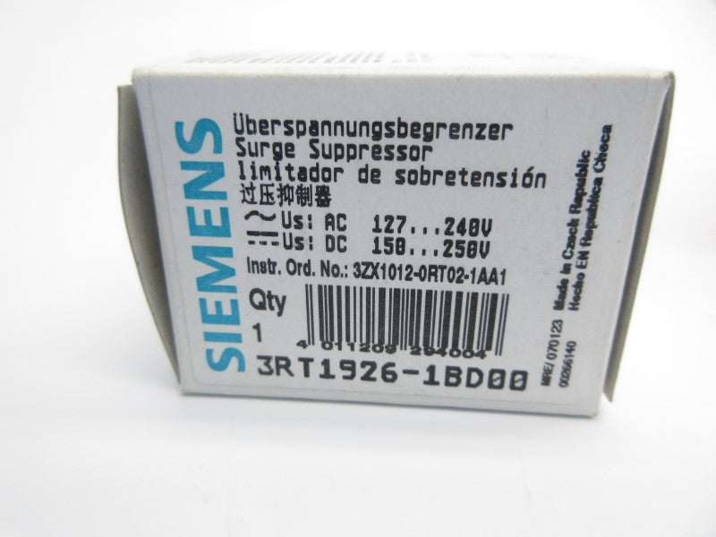SIEMENS 3RT1926-1BD00 127-240VAC NSMP