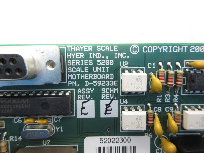 THAYER SCALE D-59233E REV. E NSNP