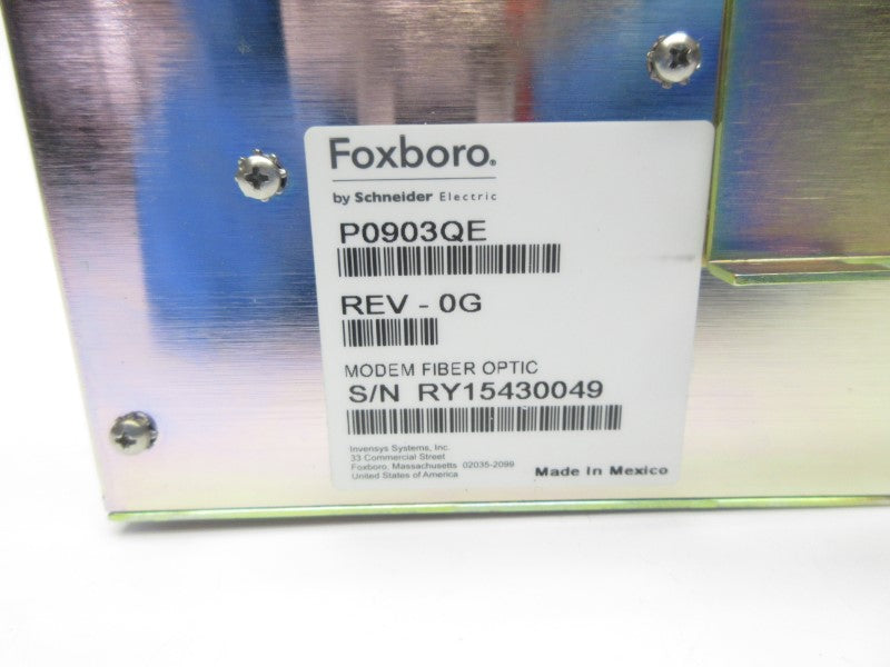 FOXBORO P0903QE REV. 0G NSNP