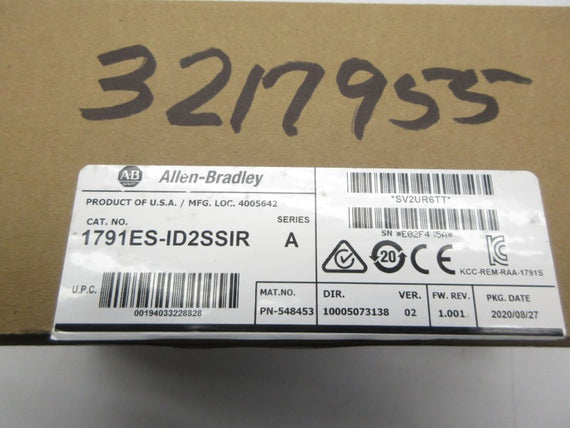 ALLEN BRADLEY 1791ES-ID2SSIR SER. A F/W 1.001 VER. 02 NSMP
