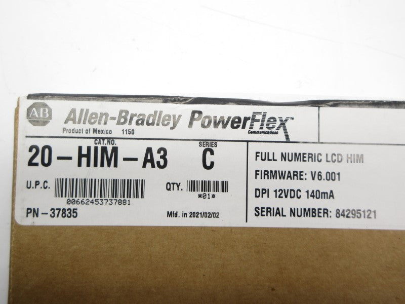 ALLEN BRADLEY 20-HIM-A3 SER. C F/W 6.001 12VDC NSFS